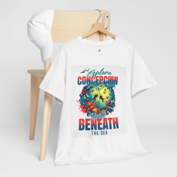 Explore Beneath the Sea Unisex Heavy Cotton Tee, Vacation Shirt - Image 8