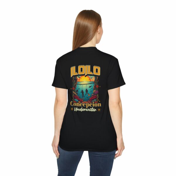 T-Shirt with Tropical Sunset Design, Vacation Vibe, Summer Casual Wear - Image 2