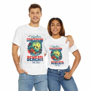 Explore Beneath the Sea Unisex Heavy Cotton Tee, Vacation Shirt