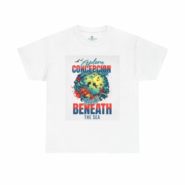 Explore Beneath the Sea Unisex Heavy Cotton Tee, Vacation Shirt - Image 4