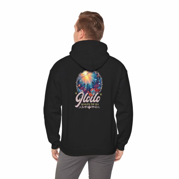 Colorful Unisex Heavy Blend Hooded Sweatshirt | Ocean-Inspired Art - Image 2