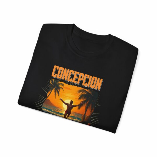 T-Shirt with Tropical Sunset Design, Vacation Vibe, Summer Casual Wear - Image 6