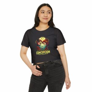 Festival Vibes Women's Crop Top - Bohemian Tee for Music Lovers